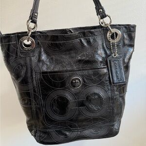 Coach Alex Patent Leather Tote Bag